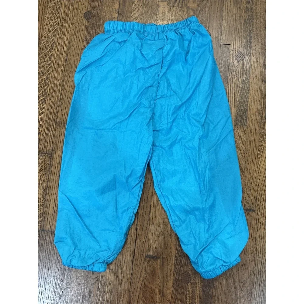 vintage toddler track suit windsuit  1990s 24 month Teal Red Blue